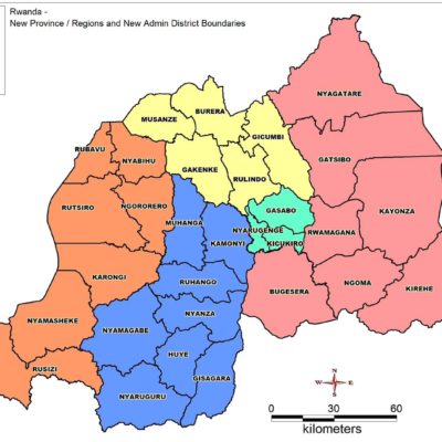 MAP OF RWANDA