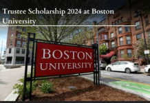 Boston University Trustee Scholarship 2024